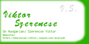 viktor szerencse business card